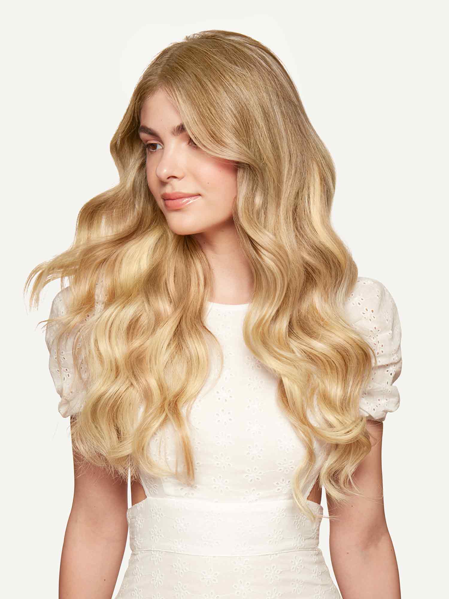 Honey Blonde European Clip-Ins — 20" (100g) - Image 5