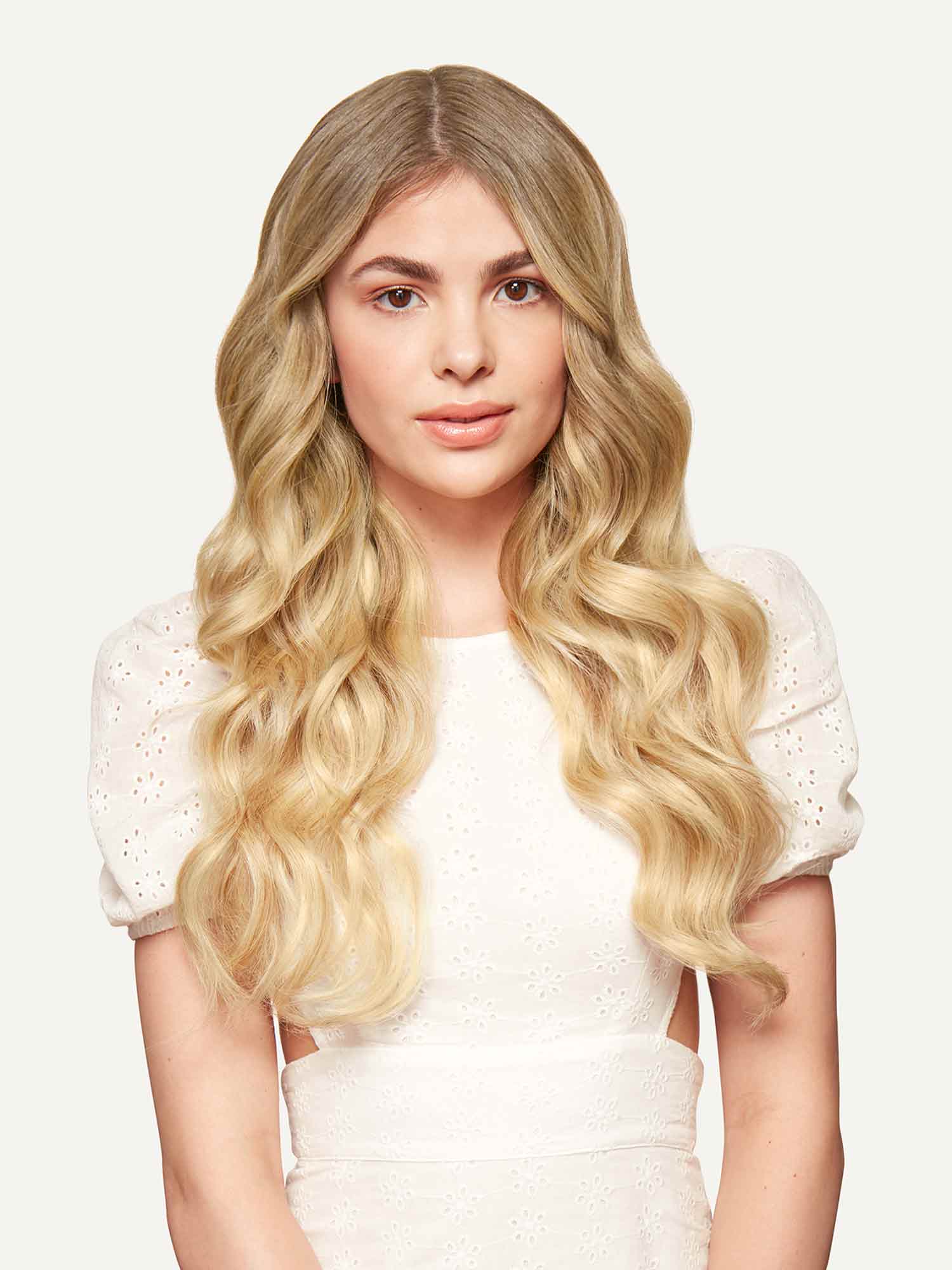 Honey Blonde European Clip-Ins — 20" (100g) - Image 6