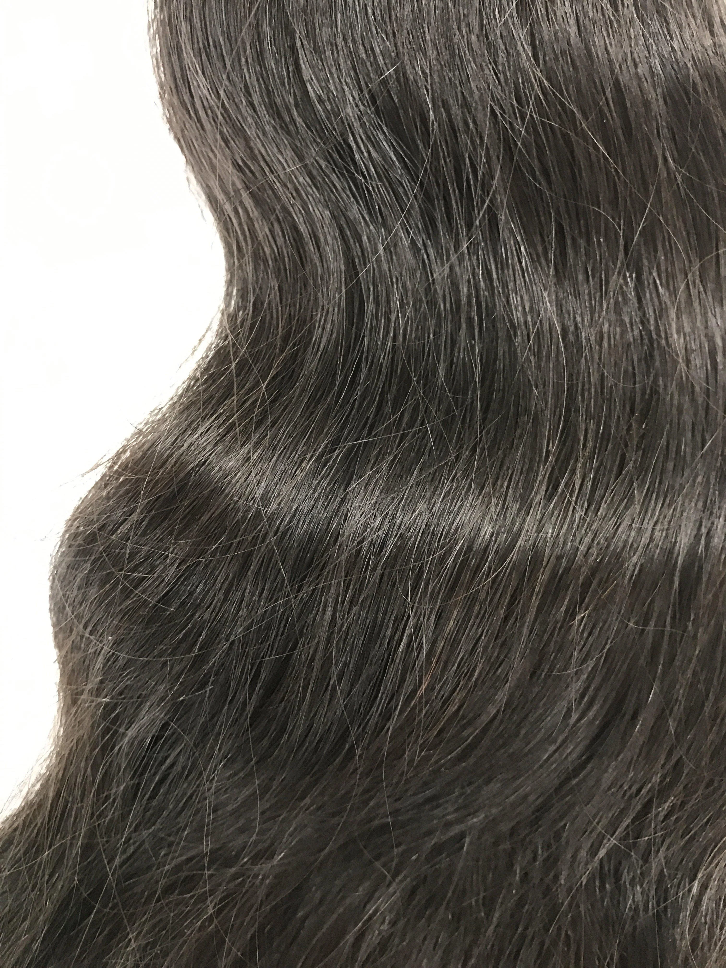 Natural Wavy Indian Bulk Hair — 18" - Image 3